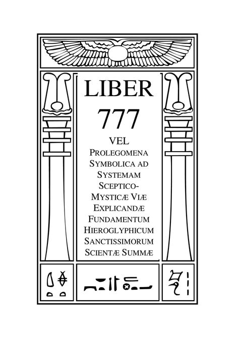 LIBER 777 .